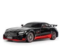 XIYUEYING 1 18 For Mercedes AGM Darth Vader GTR Alloy Racer Copy Car Model 27CM Decorated Desk Collection Souvenir Black Toy Men Boys Motor Vehicles Toys