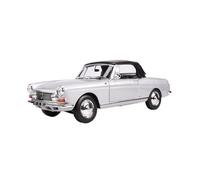 XIYUEYING 1:18 For Peugeot 404 1967 Cabriolt Coupe Alloy Model Car Collection Ornaments Adult Boy Hobby Souvenir Vehicles Kit(Silver)