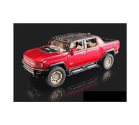 XIYUEYING 1 22 For Hummer Pickup Off-road Car Alloy Car Model Decoration 22CM Collection Display Toy Desk For Men Boys Motor Vehicles Toys(Red)