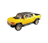 XIYUEYING 1 22 For Hummer Pickup Off-road Car Alloy Car Model Decoration 22CM Collection Display Toy Desk For Men Boys Motor Vehicles Toys(Yellow)