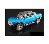 XIYUEYING 1 22 For Hummer Pickup Off-road Car Alloy Car Model Decoration 22CM Collection Display Toy Desk For Men Boys Motor Vehicles Toys(Blue)