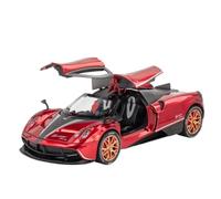 XIYUEYING 1:22 for Pagani Huayra Alloy Car Model Kits High Simulation Vehicle For Boys Toys Miniature Car ornaments models(Red)