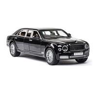 XIYUEYING 1:24 For Bentley Mulsanne Extended Pull Back Model Car Arts Crafts Decoration Kids Toys Vehicles Kit(Black)