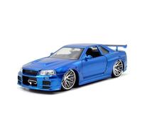 XIYUEYING 1 24 For Brian’s 2002 Nissan Skyline GT-R (BNR34) Die Cast Finished Car Model Metal Car Model Motor Vehicles Toys(A)