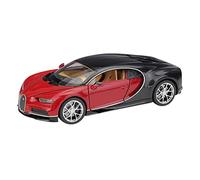 XIYUEYING 1:24 For Bugatti Chiron Pull Back Toy Vehicles Classic Collectible Metal Diecast Model Car Vehicles Kit(Red)