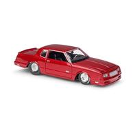XIYUEYING 1:24 For Chevrolet Monte Carlo SS Red Sport Car 1986 Static Simulation Diecast Alloy Model Car Vehicles Kit