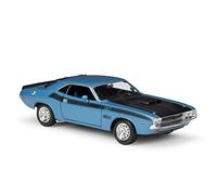XIYUEYING 1 24 For DODGE Challenger T/A 1970 Retro Muscle Car Model Alloy Die-cast Miniature Model Car Vehicles Kit(Blue)
