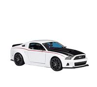 XIYUEYING 1 24 For Ford Mustang Street Racer Alloy Replica Vehicle Die-cast Finished Model Car Ornament Vehicles Kit(White)