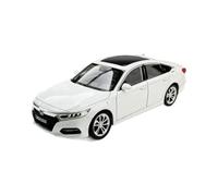 XIYUEYING 1 24 For Honda Accord Ten Generation Simulation Alloy Model Car Desk Boys Men's Toy Collection Display Memorial Motor Vehicles Toys(White)