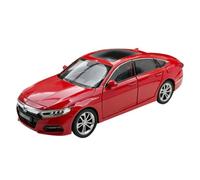 XIYUEYING 1 24 For Honda Accord Ten Generation Simulation Alloy Model Car Desk Boys Men's Toy Collection Display Memorial Vehicles Kit(Red)