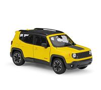 XIYUEYING 1 24 For Jeep Renegade Trailhawk SUV Off-road Vehicle Alloy Die-cast Finished Model Car Replica Car Vehicles Kit(Yellow)
