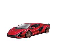 XIYUEYING 1 24 For Lamborghini Sian FKP 37 Casting Car Model Children's Zinc Alloy Toy Car Vehicles Toys(Red)