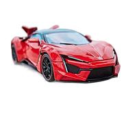 XIYUEYING 1 24 For Lykan Hypersport Fenyr Alloy Die Casting Car Model Collection Ornament Vehicles Toys(Red)