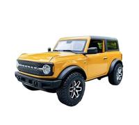 XIYUEYING 1:24 For Newly Launch 2021 Ford Bronco Car Model Kits High Simulation Vehicle For Boys Toys Miniature Car ornaments models(Yellow)