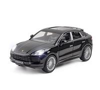 XIYUEYING 1/24 For Porsche Cayenne S Luxury Off-Road Vehicle With Sound & Light Diecast Toy Car Model Vehicles Kit(Black)