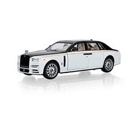 XIYUEYING 1:24 For Scale Rolls-Royce Phantom Alloy Car Model Light Sound Effect Diecast Car Toys Vehicles Kit(White)