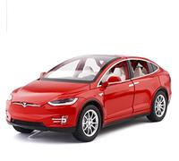 XIYUEYING 1 24 For Tesla X90 Alloy Die-cast Car Model Sound And Light Pull Back Gull-wing Door Fully Open Vehicles Kit(A)