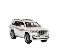 XIYUEYING 1:24 For TOYOTA Prado SUV Alloy Model Car Off-road Vehicle Toy Models Sound & Light Collection Toys Vehicles Kit(White)