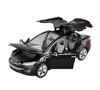 XIYUEYING 1 32 Car Model For Tesla ModelX Model Alloy Toy Desk Decorated 15cm Collection Commemorates Men And Women Motor Vehicles Toys(Black)