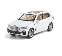 XIYUEYING 1:32 For BMW X5 SUV Alloy Car Model Diecasts Metal Toy Vehicles Car Model With Sound Light Toy Gift Vehicles Kit(White)