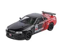 XIYUEYING 1:32 For SKYLINE GTR Sports Cars High Simulation Alloy Car Model Toys Diecast Toys For Kids Miniature Car ornaments models(Black)