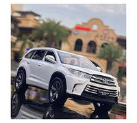 XIYUEYING 1:32 For Toyota Highlander SUV Alloy Car Model Diecasts Toy Off-road Kids Toy Gift Vehicles Kit(White)