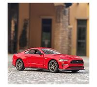XIYUEYING 1:34 For Ford Mustang GT Alloy Sports Car Model Diecast With Sound And Light Toy Gift Vehicles Kit(Red)