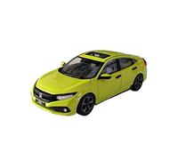XIYUEYING 1 43 For Honda Civic Ten Generation Alloy Simulation Model Car Adult Collection Display Lemon Yellow Motor Vehicles Toys