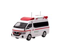 XIYUEYING 1 43 For Nissan Caravan NV350 2020 Fire-fighting Ambulance Car Model Game Vehicle Scene Decoration Vehicles Kit