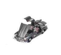 XIYUEYING 1 64 For Benz 300SL W198 Gull-wing Door Alloy Full-open Car Model Static Ornaments Collectibles Vehicles Kit(Black)
