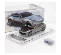 XIYUEYING 1 64 For Ferrari Prancing Horse Open Cover Simulation Alloy Car Model Ornaments Vehicles Kit(Grey)