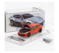 XIYUEYING 1 64 For Ferrari Prancing Horse Open Cover Simulation Alloy Car Model Ornaments Vehicles Kit(Orange)