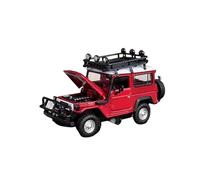 XIYUEYING 1 64 For Land Cruiser FJ40 Black Die-cast Alloy Static Car Model Off-road Vehicle Ornament Vehicles Kit(Red)