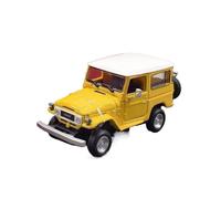 XIYUEYING 1 64 For Land Cruiser FJ40 Black Die-cast Alloy Static Car Model Off-road Vehicle Ornament Vehicles Kit(Yellow)