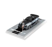 XIYUEYING 1 64 For Mazda RX7 Mini Vehicle Model Hobby Collection Replica Car Souvenir With Dolls Vehicles Kit(Silver)