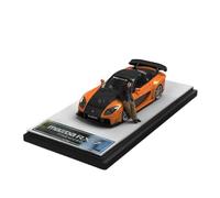 XIYUEYING 1 64 For Mazda RX7 Mini Vehicle Model Hobby Collection Replica Car Souvenir With Dolls Vehicles Kit(Orange)
