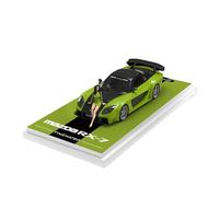 XIYUEYING 1 64 For Mazda RX7 Mini Vehicle Model Hobby Collection Replica Car Souvenir With Dolls Vehicles Kit(green)