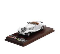 XIYUEYING 1 64 For Mercedes 500K Convertible Antique Car Alloy Collection Model Ornaments Vehicles Kit(White)