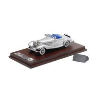 XIYUEYING 1 64 For Mercedes 500K Convertible Antique Car Alloy Collection Model Ornaments Vehicles Kit(Silver)