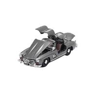 XIYUEYING 1 64 For Mercedes Benz 300SL W198 1955 Gullwing Door Full Open Alloy Car Model Collection Ornaments Vehicles Kit(Grey)