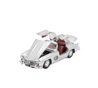 XIYUEYING 1 64 For Mercedes Benz 300SL W198 1955 Gullwing Door Full Open Alloy Car Model Collection Ornaments Vehicles Kit(Silver)