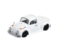 XIYUEYING 1:64 For Volkswagen Beetle Pickup Truck Classic Car With Cargo Lid Alloy Car Model Collection And Display Vehicles Kit(White)