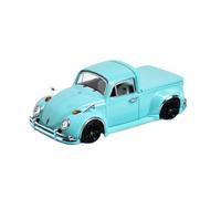 XIYUEYING 1:64 For Volkswagen Beetle Pickup Truck Classic Car With Cargo Lid Alloy Car Model Collection And Display Vehicles Kit(Blue)