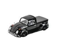 XIYUEYING 1:64 For Volkswagen Beetle Pickup Truck Classic Car With Cargo Lid Alloy Car Model Collection And Display Vehicles Kit(Black)