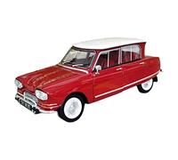 XIYUEYING For 1965 Citroen Citroen Ami 6 beige alloy classic car model ornament 1 18 Vehicles Toys(Red)