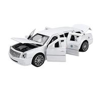 XIYUEYING For Cadillac Alloy Presidential Luxury Simulation 6 Door Light Pull Back Toy Car 1 32(4)