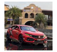 XIYUEYING For Honda Civic R Alloy Metal Toy Sports Car Model Simulated Sound and Light Collection Car 1 32 Vehicles Kit(4)