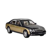 XIYUEYING For Maybach Extended 62S Sound And Light Pull Back Children's Luxury Car Model Toy Gift 1/32 Vehicles Kit(2)
