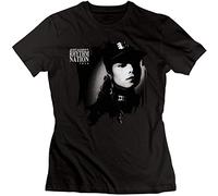 Xiyunjiao Ronaldamaurer Women's Janet Jackson Rhythm Nation 1814 Fashion Cool Cotton T Shirt L Black