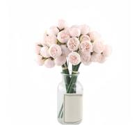 XIZHI 18 Pcs Ranunculus Artificial Flower 11.8" and 54 Heads Faux Silk Ranunculus Flowers Artificial Ranunculus Bouquet Decorations for Home DIY Wedding Decor (Pink)